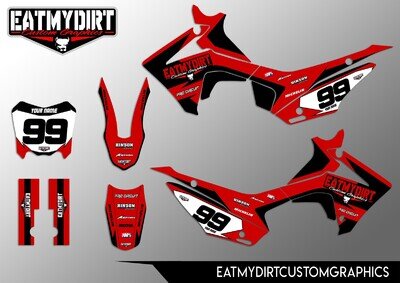 FOR HONDA CRF 110 13-18 CUSTOM GRAPHICS KIT STICKERS MOTOCROSS DECALS MX