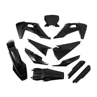 Full Plastics Kit For Husqvarna TC125 TC250 FC250 FC350 FC450 2019- 2022 Black