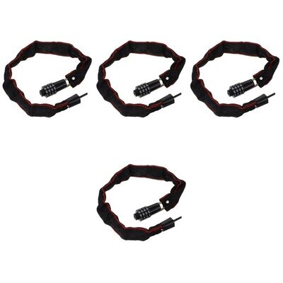 Aluminum Alloy Portable Bike Chain Lock with Code Durable Anti Theft Security