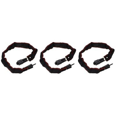 Outdoor Portable Bike Chain Lock with Code Durable Aluminum Alloy Security