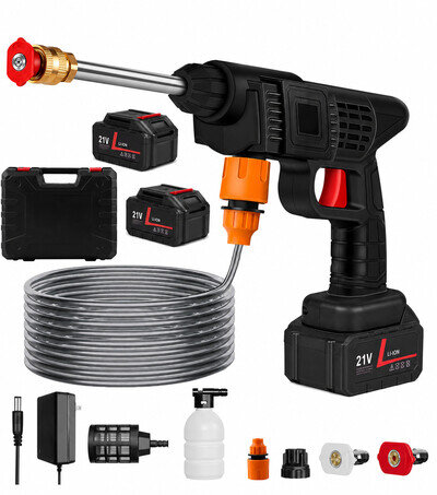 Portable Cordless Car High Pressure Washer Jet Water Wash Cleaner Gun Battery