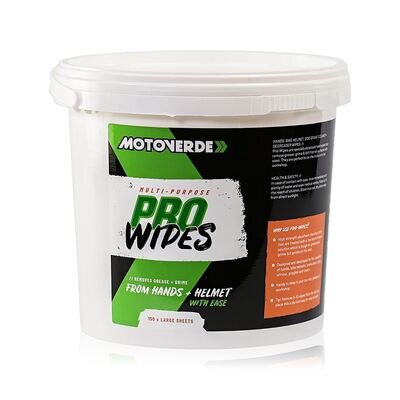 Motoverde Pro-Wipes 150 X Wipes MX Motocross Off Road Quad ATV Bike MTB Trials