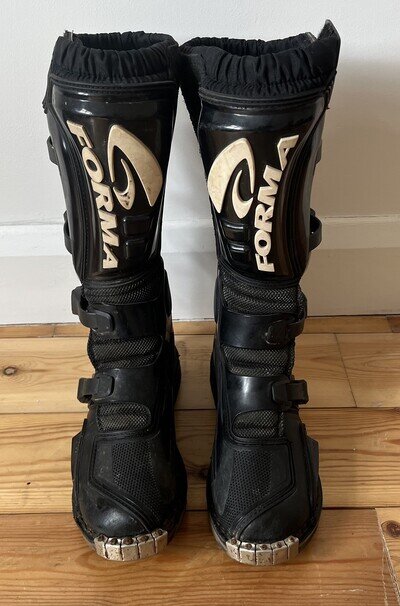 Forma Drift Black Motocross Boots Adult Size 8 MX Off-Road Motorbike Quad Enduro