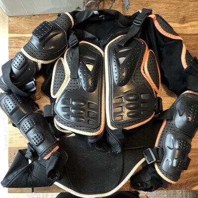 HEROBIKER Men’s Full Body Motorcycle Armour Jacket (L) Motocross Chest Back Arms