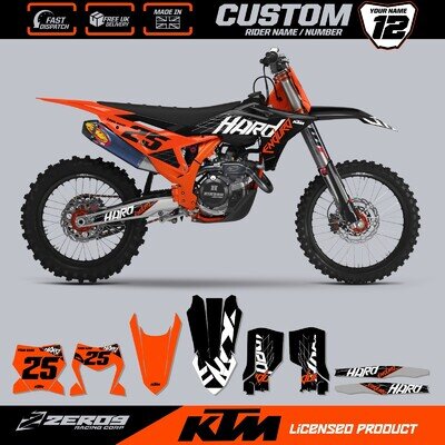 KTM MOTOCROSS GRAPHICS, CUSTOM MX GRAPHICS KIT DECAL , SX SXF EXC HARD ENDURO 27