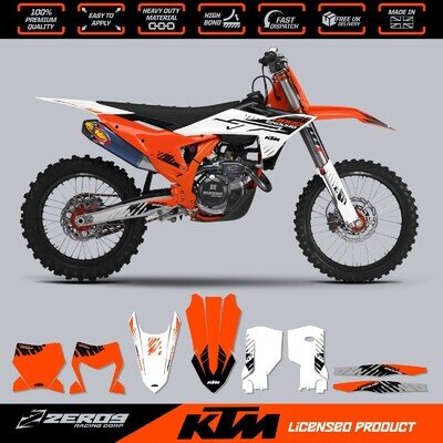 KTM MX Graphics Kit Motocross Graphics Decals SX SXF EXC 125-500 HARD ENDURO 26