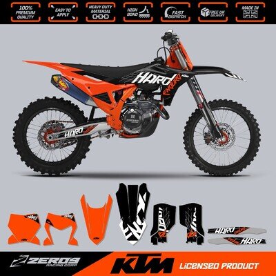 KTM MX Graphics Kit Motocross Graphics Decals SX SXF EXC 125-500 HARD ENDURO 27