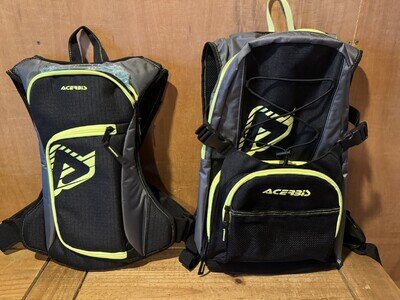 2x ACERBIS Camel back Rucksack Hydration Backpack Cycling Motocross Enduro Bike