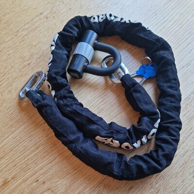 Oxford 1.5m Heavy Duty Motorbike Chain Lock & Padlock Sold Secure Motorcycle