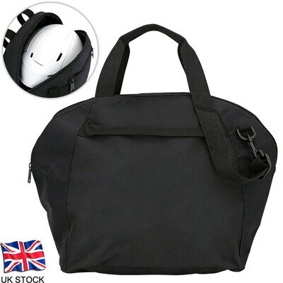 Motorcycle Helmet Carry Bag Soft Velvet Lining Waterproof Handheld Bag Black
