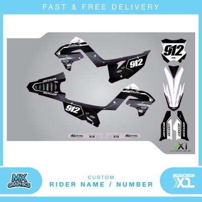 KAWASAKI KXF450R 2021-2024 Motocross Graphics Kit Wrap Decals Sticker