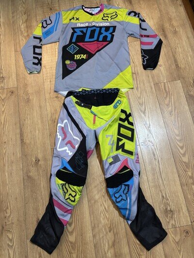 FOX RACING 360 Adult Motocross MX Motor Cross Kit Pants Jersey - 34”- LARGE