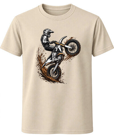 Motocross Dirt Bike Wheelie Off Road Motorcycle Racing Rider Unisex T-Shirt