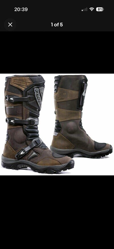 Forma Adventure Waterproof Adventure Motorcycle Boots Size 44 Eur (9.5) UK