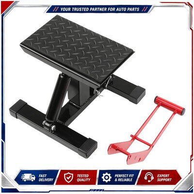 Motocross Red Lift stand MX Bike Stand - Heavy Duty Off-Road 3-Second Hydraulic