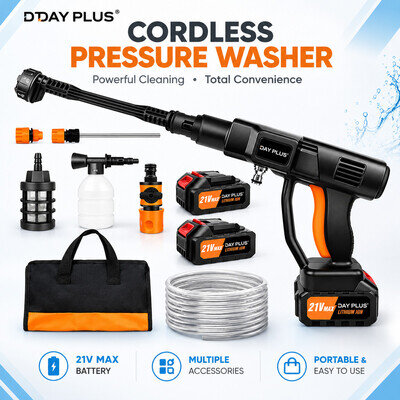 4000W Electric High Pressure Washer 300Bar / 3000 PSI Jet Wash Patio Car 6 in 1