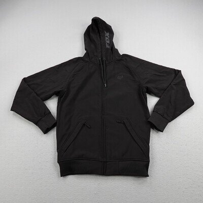 Fox Racing Hoodie Mens Medium Black Fox Tech Softshell Jacket Full Zip Motocross