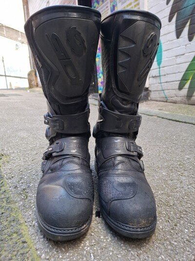 Sidi Adventure Gortex Motorcycle Enduro Boots Size 10 Uk