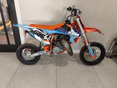 2023 Ktm Sx 50 Motocross Bike Kids Junior 50sx 50cc Auto Small Wheel VGC