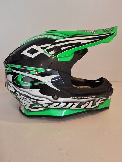 WOLFSPORT MOTOCROSS HELMET MEDIUM 57-58 CM IN USED CONDITION