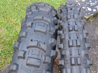 Pair 18"&21" Michelin Enduro Medium FIM Enduro Tyres 140/80-18 & 90/100-21