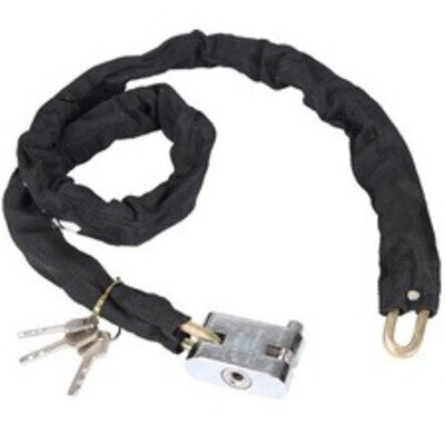 HEAVY DUTY STRONG MOTORCYCLE MOTORBIKE BIKE SECURITY CHAIN AND PADLOCK LOCK