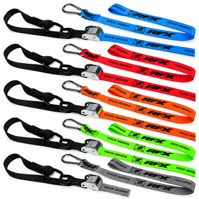 RFX Motocross Tie Down Straps MX Bike Transport Cam Buckle 5 Colours