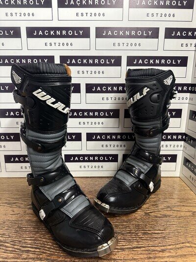 Wulfsport Wulf Adults Libre MX Motocross Bike Black - UK 10 - US 11 - EU 44