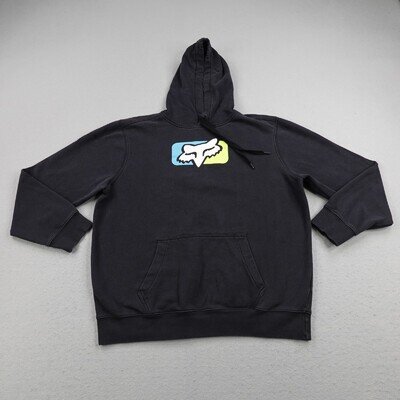 Fox Racing Hoodie Mens XL Black Pullover Sweatshirt Motocross Dirt Bike BMX Moto