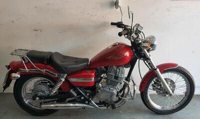 Honda CMX 250 C Rebel 250 Red Cruiser Motorcycle Motorbike. Honda CMX 250 C Rebel 250 Red Cruiser Motorcycle Motorbike.