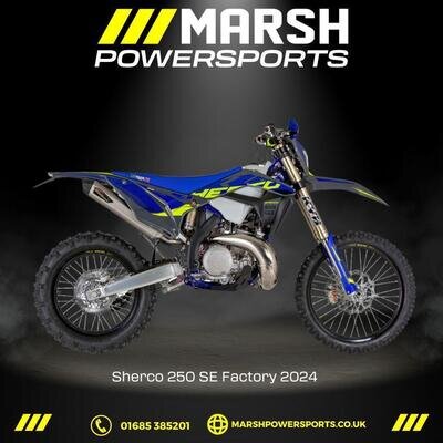Sherco SE250 Factory 2024 Model - Sherco Main Dealer - Reserve NOW! Sherco SE250 Factory 2024 Model - Sherco Main Dealer - Reserve NOW!