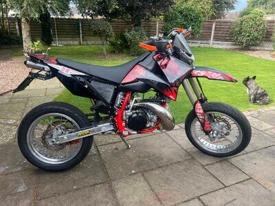 1990 KTM exc 300 supermoto! Mx 2 stroke road legal custom bike