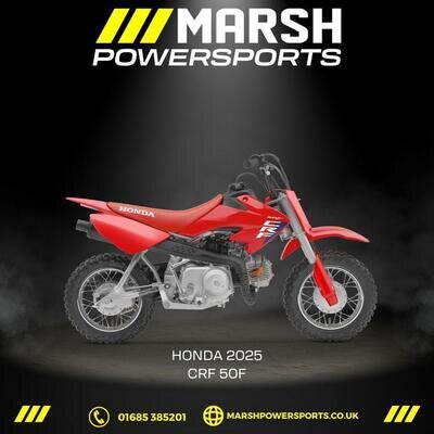 Honda CRF 50F 2025 Motocross Bike - Honda Main Dealer - Reserve Now! Honda CRF 50F 2025 Motocross Bike - Honda Main Dealer - Reserve Now!