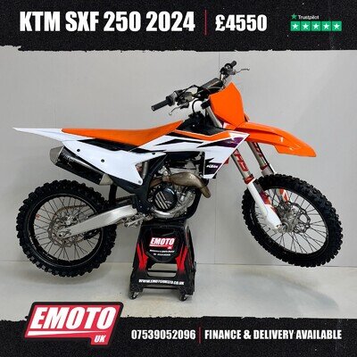KTM SXF 250 2024 Motocross Bike 250cc 75 Hrs @EmotoUK - Finance Available